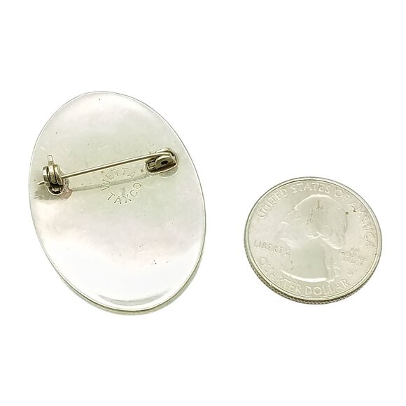 Vintage Winter Penguin Vietta Taxco Silver Brooch with Inlay of Mother of Pearl - Picture 2 of 2